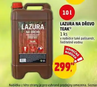 Penny Market Lazura na dřevo teak 10l nabídka