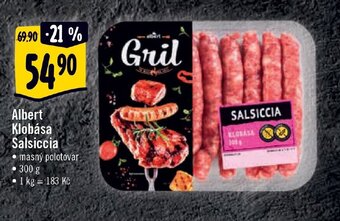 Albert Albert Klobása Salsiccia nabídka