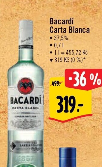 Albert Bacardí Carta Blanca nabídka