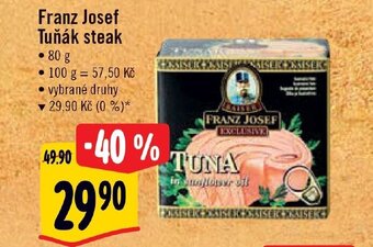 Albert Franz Josef Tuňák steak nabídka