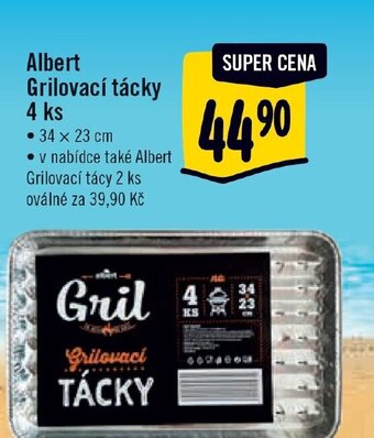 Albert Albert Grilovací tácky 4 ks nabídka