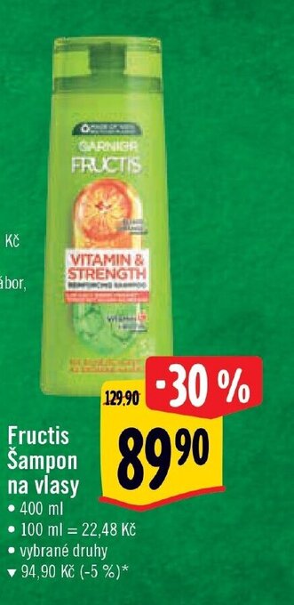 Albert Fructis Šampon na vlasy nabídka