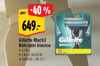 Albert Gillette Mach3 Náhradní hlavice nabídka