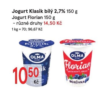 Žabka Jogurt Klasik bílý 2,7% 150 g nabídka