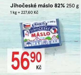 Jihočeské máslo 82%