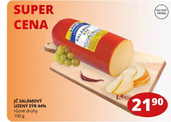 Flop JČ SALÁMOVÝ UZENÝ SÝR 44% různé druhy 100 g nabídka