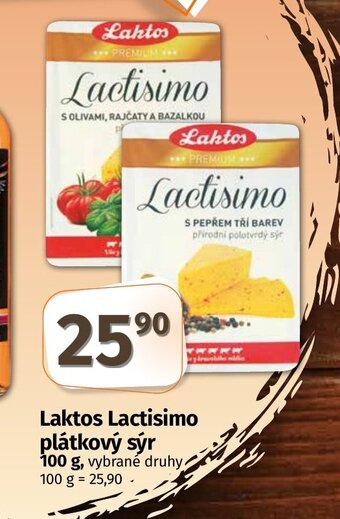 COOP TIP Laktos Lactisimo plátkový sýr nabídka