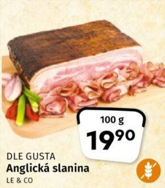 Coop DLE GUSTA Anglická slanina nabídka