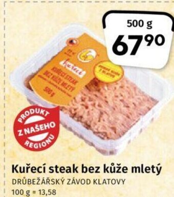 Coop Kuřecí steak bez kůže mletý nabídka