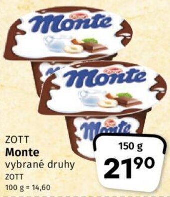 Coop ZOTT Monte nabídka