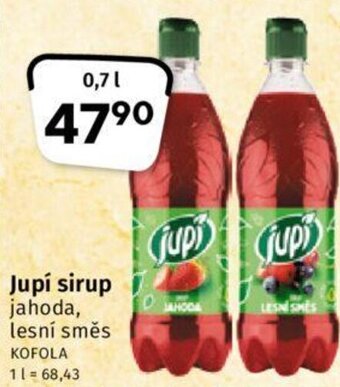 Coop Jupí sirup nabídka
