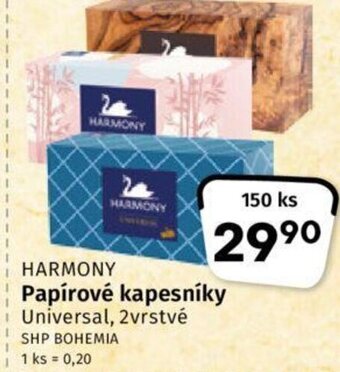 Coop HARMONY Papírové kapesníky nabídka