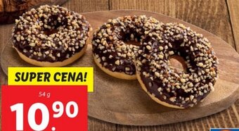 Lidl DONUT S KAKAOVOU POLEVOU A MANDLEMI nabídka