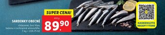 Lidl SARDINKY OBECNÉ nabídka