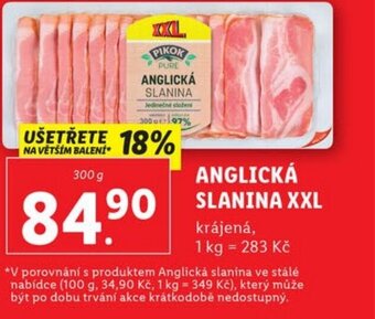 Lidl ANGLICKÁ SLANINA XXL nabídka