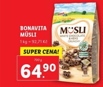 Lidl BONAVITA MÜSLI nabídka