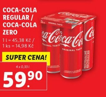 Lidl COCA-COLA REGULAR / COCA-COLA ZERO nabídka