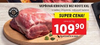 Lidl VEPŘOVÁ KRKOVICE BEZ KOSTI XXL nabídka