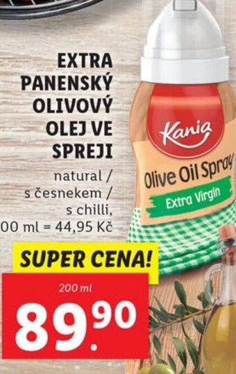 Lidl EXTRA PANENSKÝ OLIVOVÝ OLEJ VE SPREJI nabídka