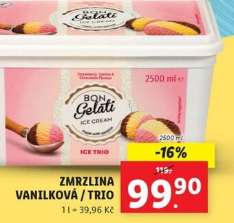 Lidl ZMRZLINA VANILKOVÁ/TRIO nabídka