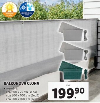 Lidl BALKONOVÁ CLONA nabídka