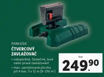 Lidl PARKSIDE ČTVERCOVÝ ZAVLAŽOVAČ nabídka
