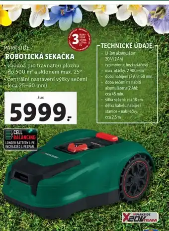 Lidl PARKSIDE ROBOTICKÁ SEKAČKA nabídka