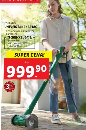 Lidl PARKSIDE UNIVERZÁLNÍ KARTÁČ nabídka