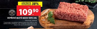 Lidl VEPŘOVÉ MLETÉ MASO 100% XXL nabídka