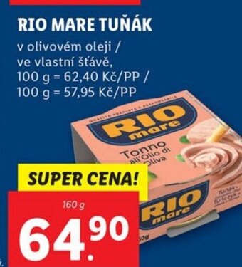 Lidl RIO MARE TUŇÁK nabídka