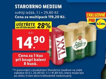 Lidl STAROBRNO MEDIUM nabídka