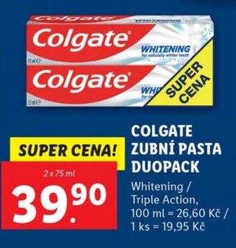 Lidl COLGATE ZUBNÍ PASTA DUOPACK nabídka