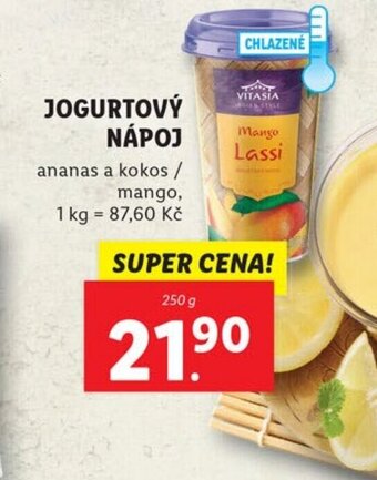 Lidl JOGURTOVÝ NÁPOJ nabídka