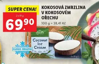 Lidl KOKOSOVÁ ZMRZLINA V KOKOSOVÉM OŘECHU nabídka