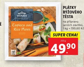 Lidl PLÁTKY RÝŽOVÉHO TĚSTA nabídka
