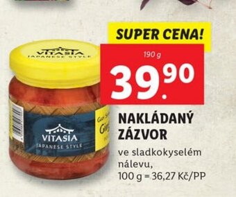 Lidl NAKLÁDANÝ ZÁZVOR nabídka