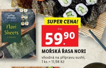 Lidl MOŘSKÁ ŘASA NORI nabídka