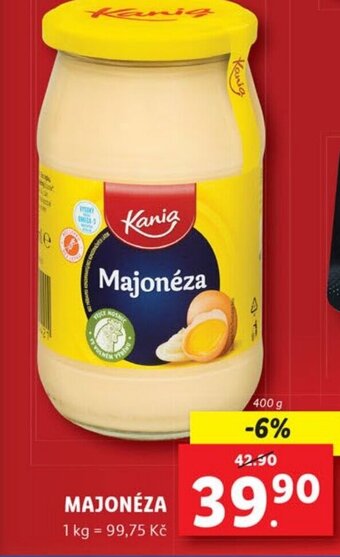 Lidl MAJONÉZA nabídka