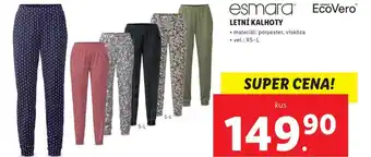Lidl esmara LETNÍ KALHOTY nabídka