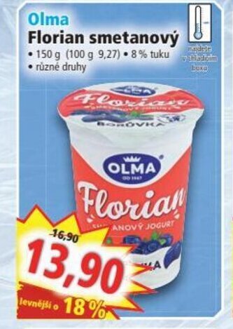 Norma Olma Florian smetanový nabídka