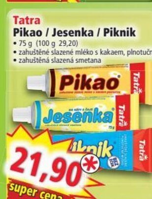 Norma Tatra Pikao / Jesenka / Piknik nabídka