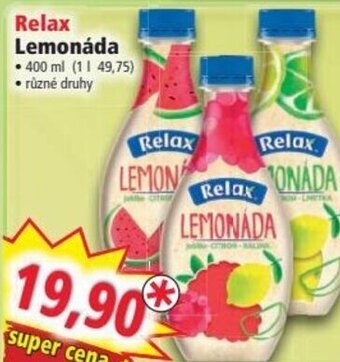Norma Relax Lemonáda nabídka
