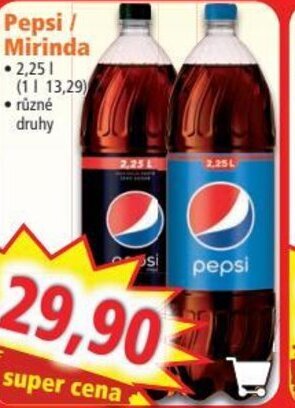 Norma Pepsi / Mirinda nabídka