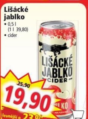 Norma Lišácké jablko nabídka