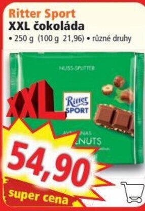 Norma Ritter Sport XXL čokoláda nabídka