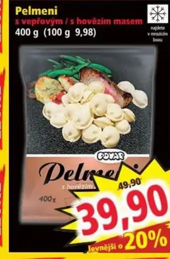 Norma Pelmeni s vepřovým / s hovězím masem nabídka