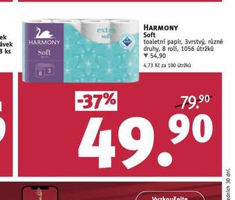 Rossmann Harmony soft toaletní papír nabídka