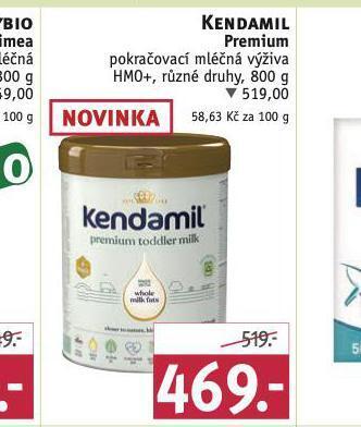 Rossmann Kendamil premium pokračovací mléčná výživa nabídka