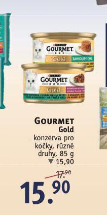 Rossmann Gourmet gold konzerva pro kočky nabídka
