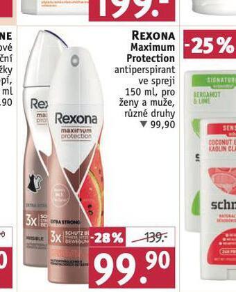 Rossmann Rexona antiperspirant nabídka